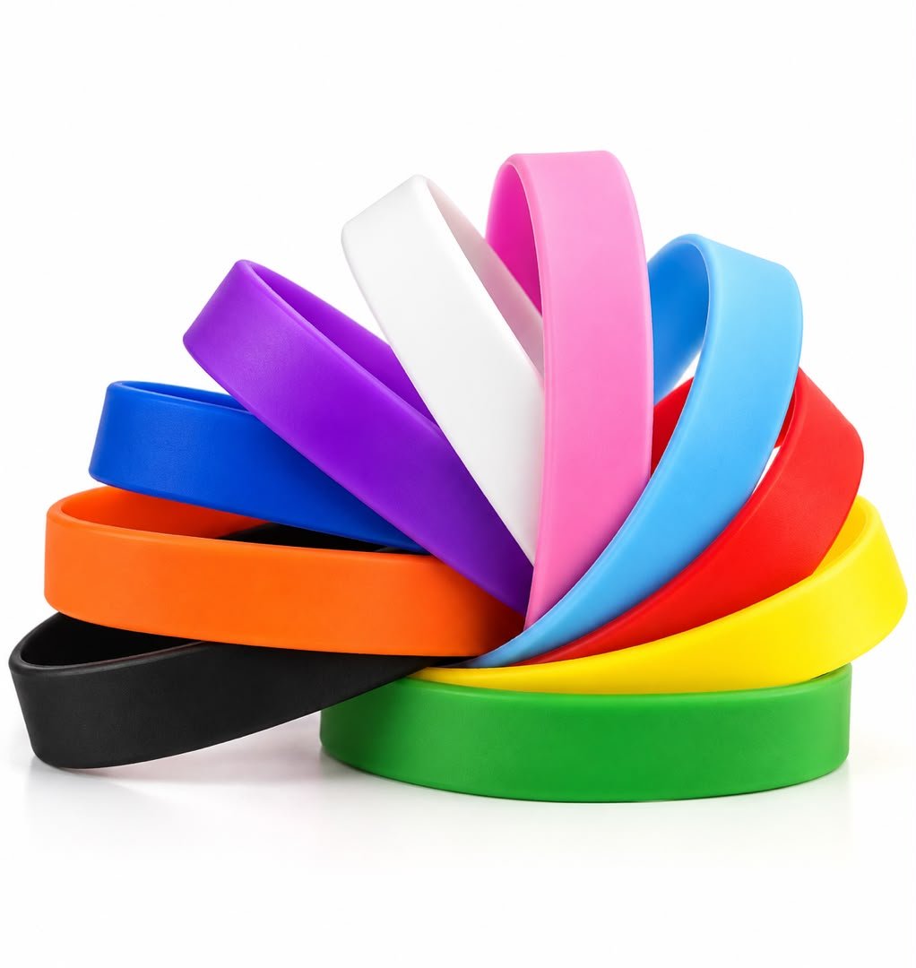 Unprinted Rubber Silicone Wristbands | Ghana Wristbands