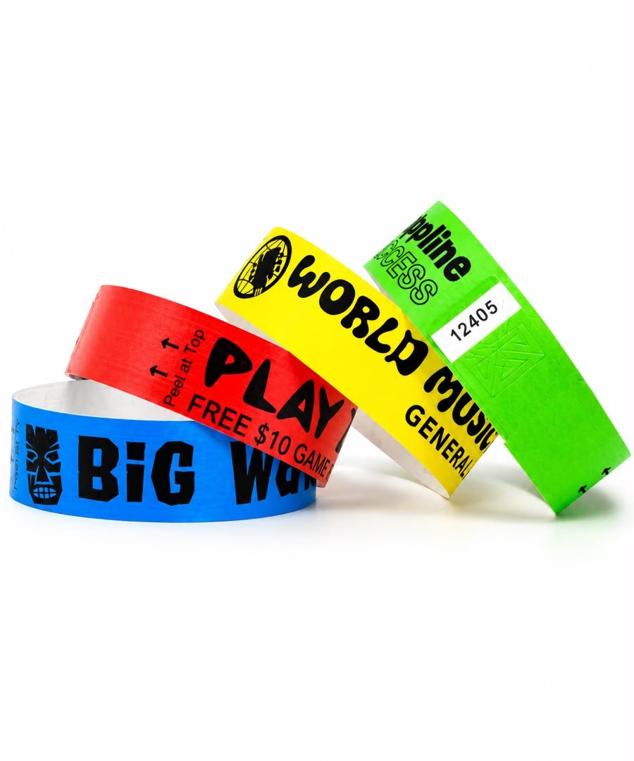 Printed Tyvek Paper Wristbands